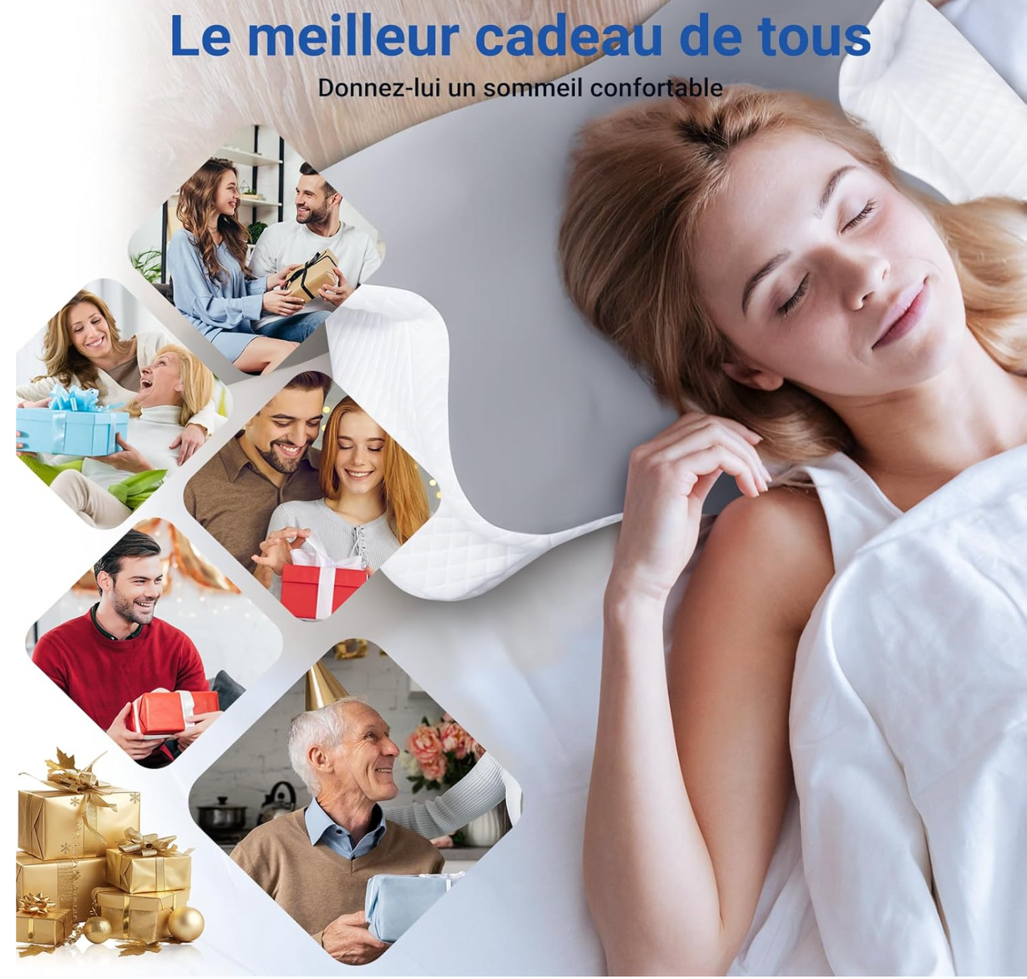 Oreiller Cervical Ergonomique en Mousse à Mémoire de Forme
