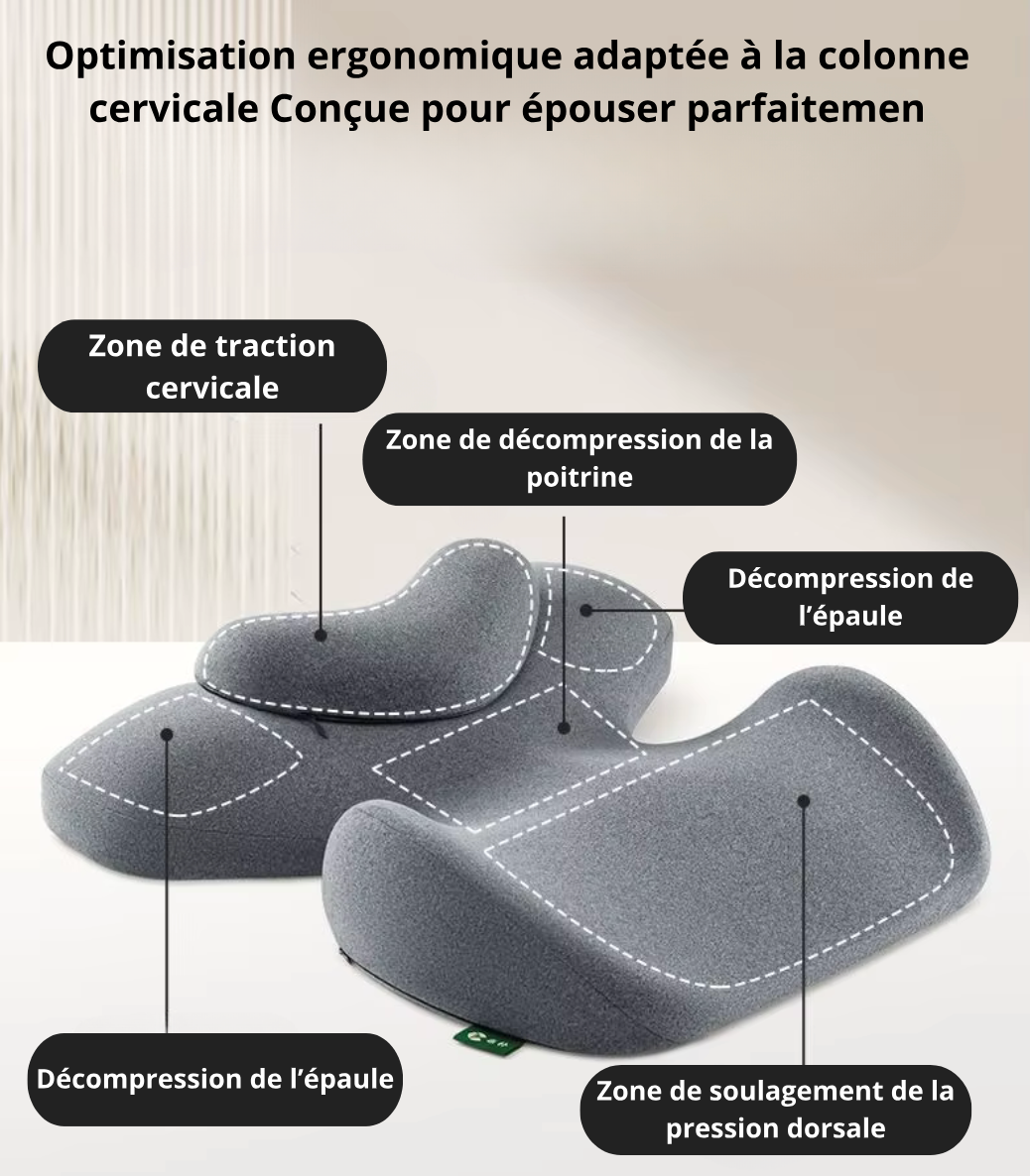 Kit Oreiller de Bien-être : Soutien Total du Cou au Dos