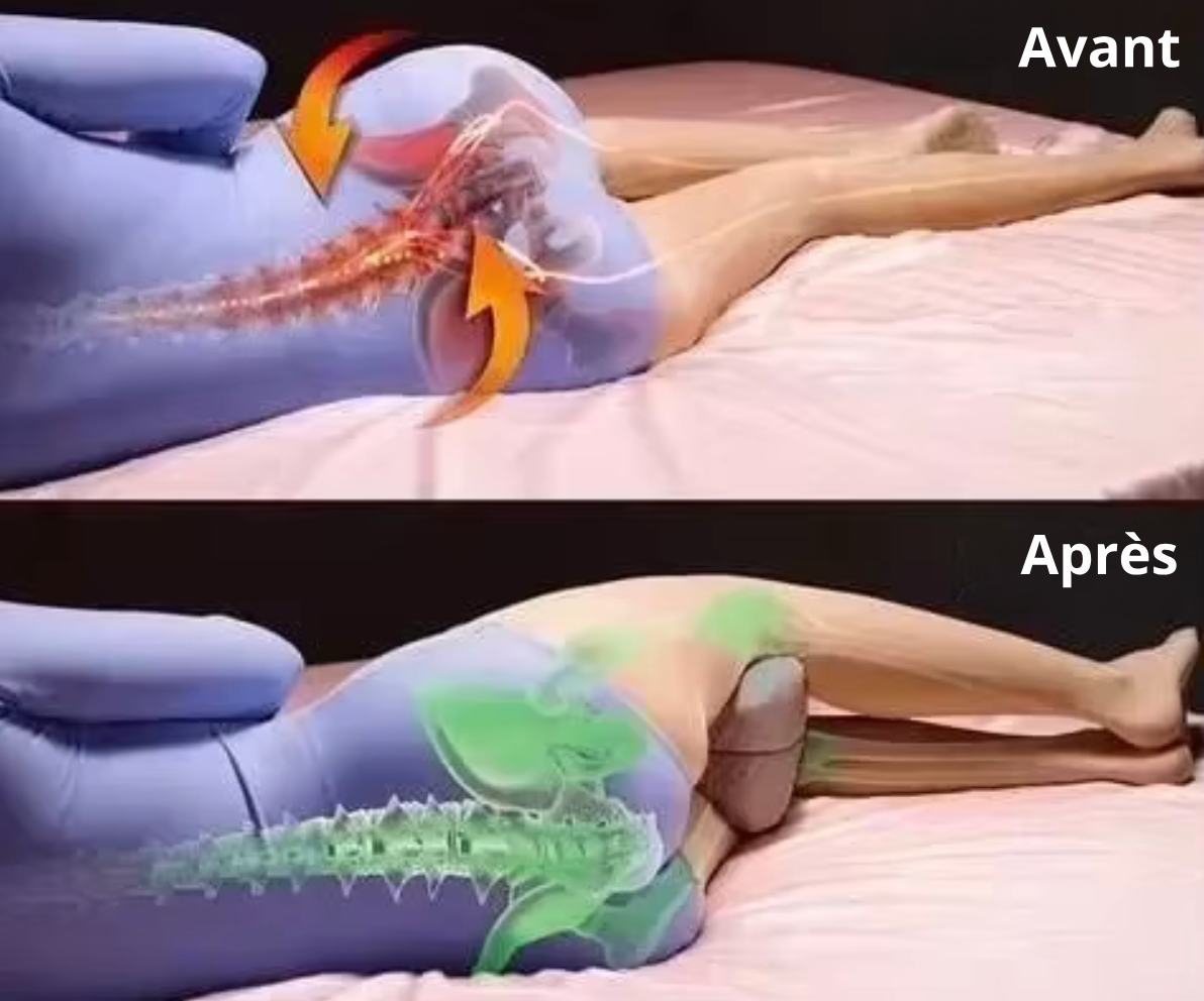Coussin Orthopédique en Mousse à Mémoire de Forme pour Jambes et Genoux