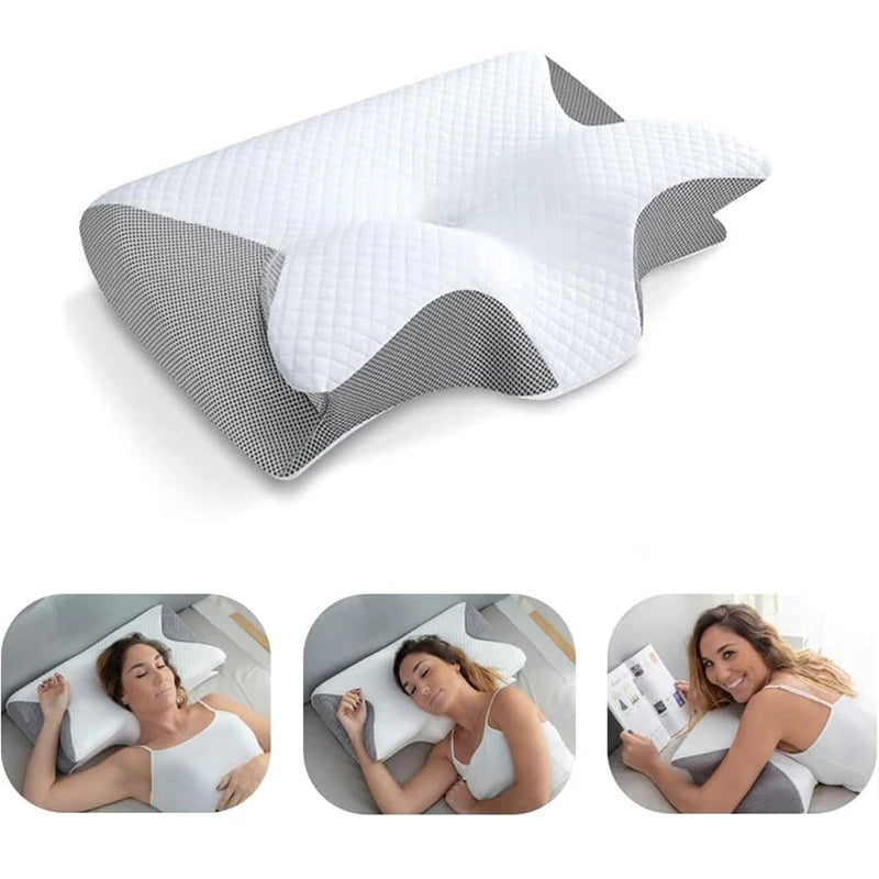 Oreiller Cervical Ergonomique en Mousse à Mémoire de Forme