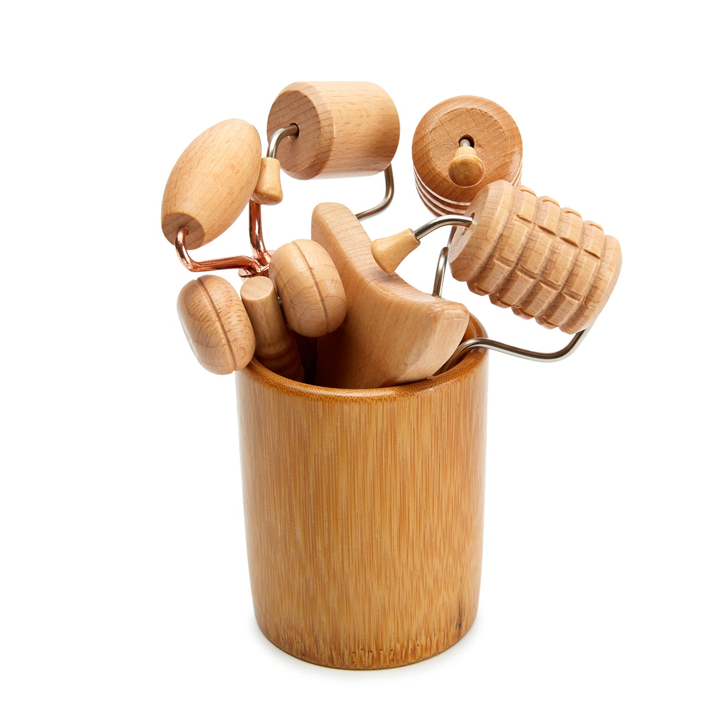 Set de Massage Facial en Bois