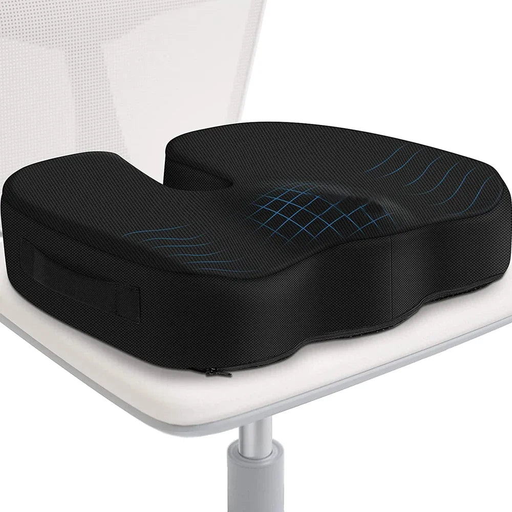 Coussin Ergonomique en Mousse à Mémoire de Forme - Soulagement de la Douleur au Coccyx