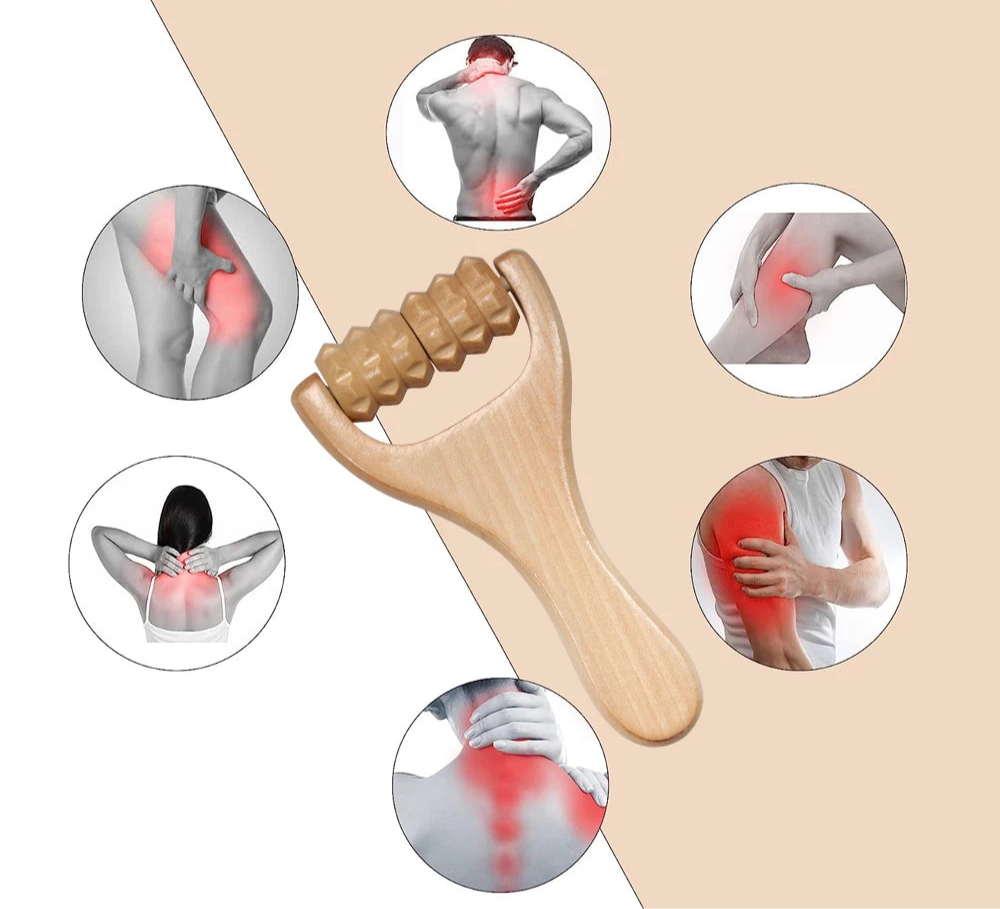 Rouleau en bois pour massage