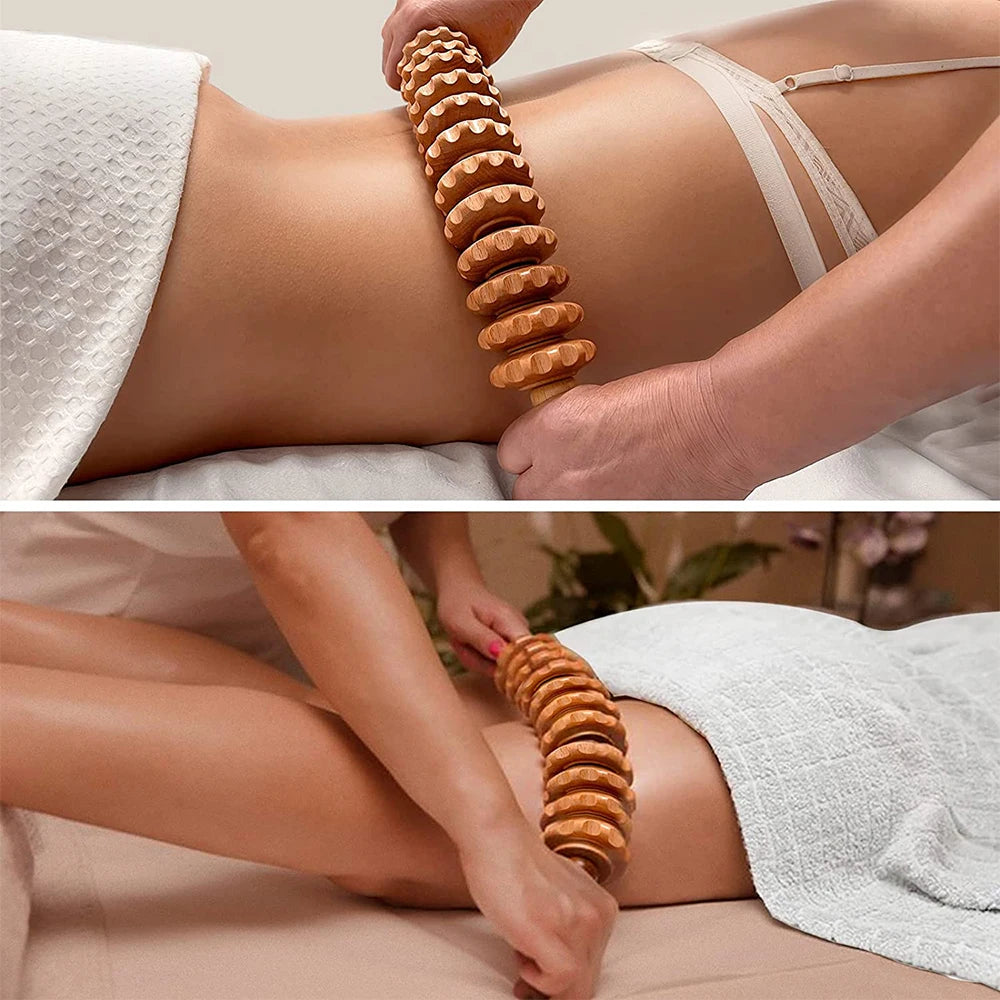 Rouleau de Massage en Bois