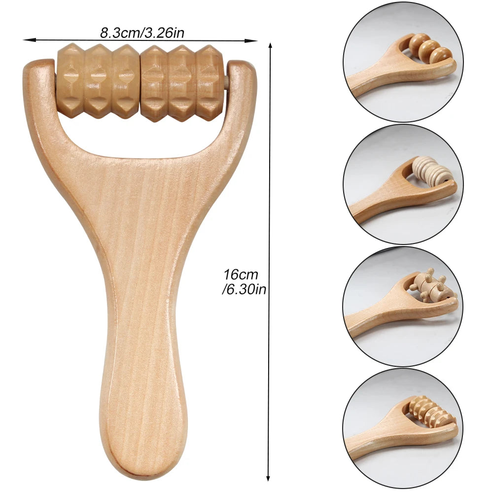 Rouleau en bois pour massage