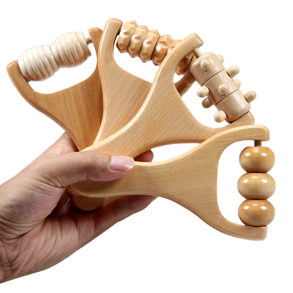 Rouleau en bois pour massage