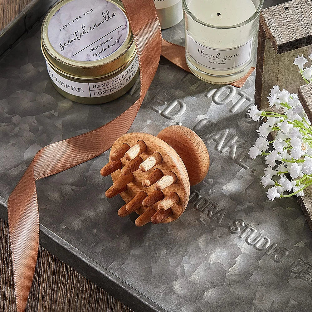 Ensemble de 6 Outils de Massage en Bois
