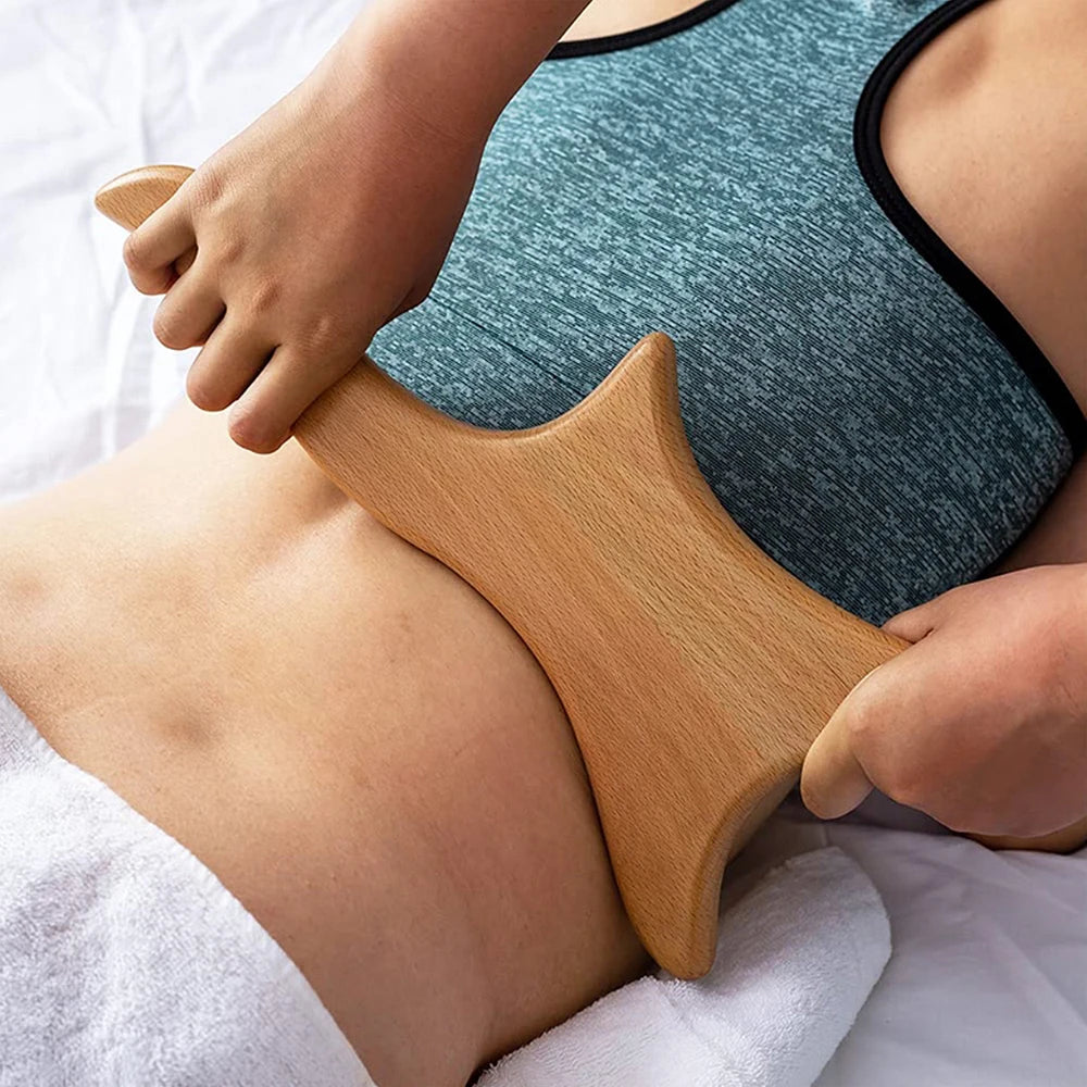 Ensemble de 6 Outils de Massage en Bois
