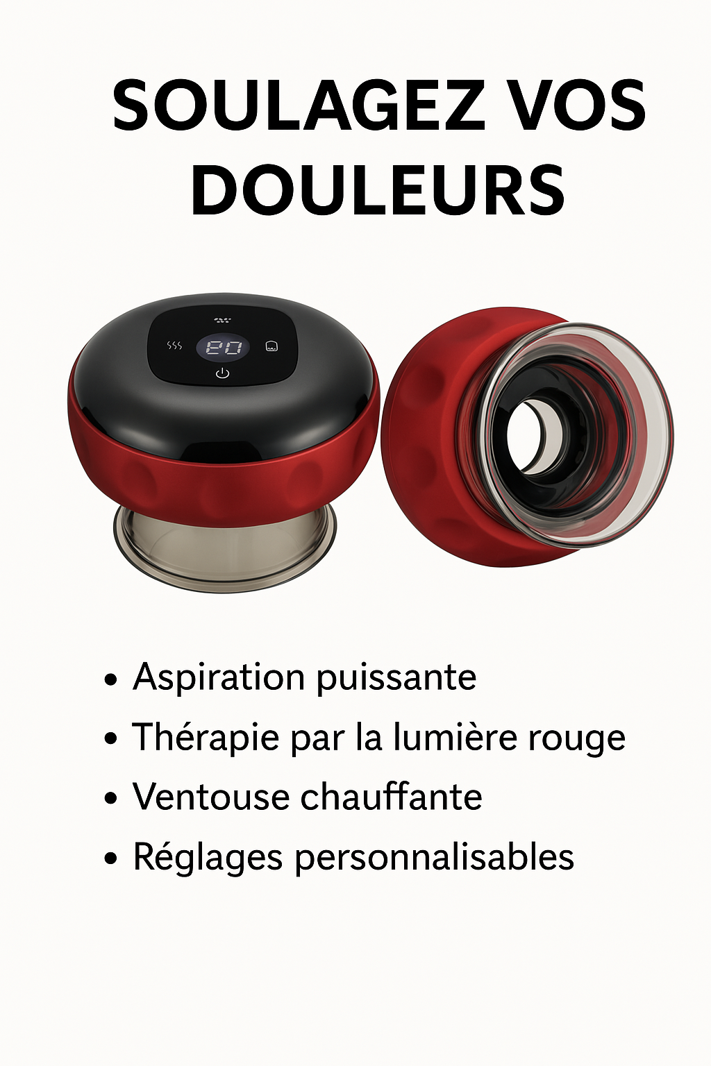 Ventouses Sous Vide Électrique, Lumière rouge (Offre de printemps)