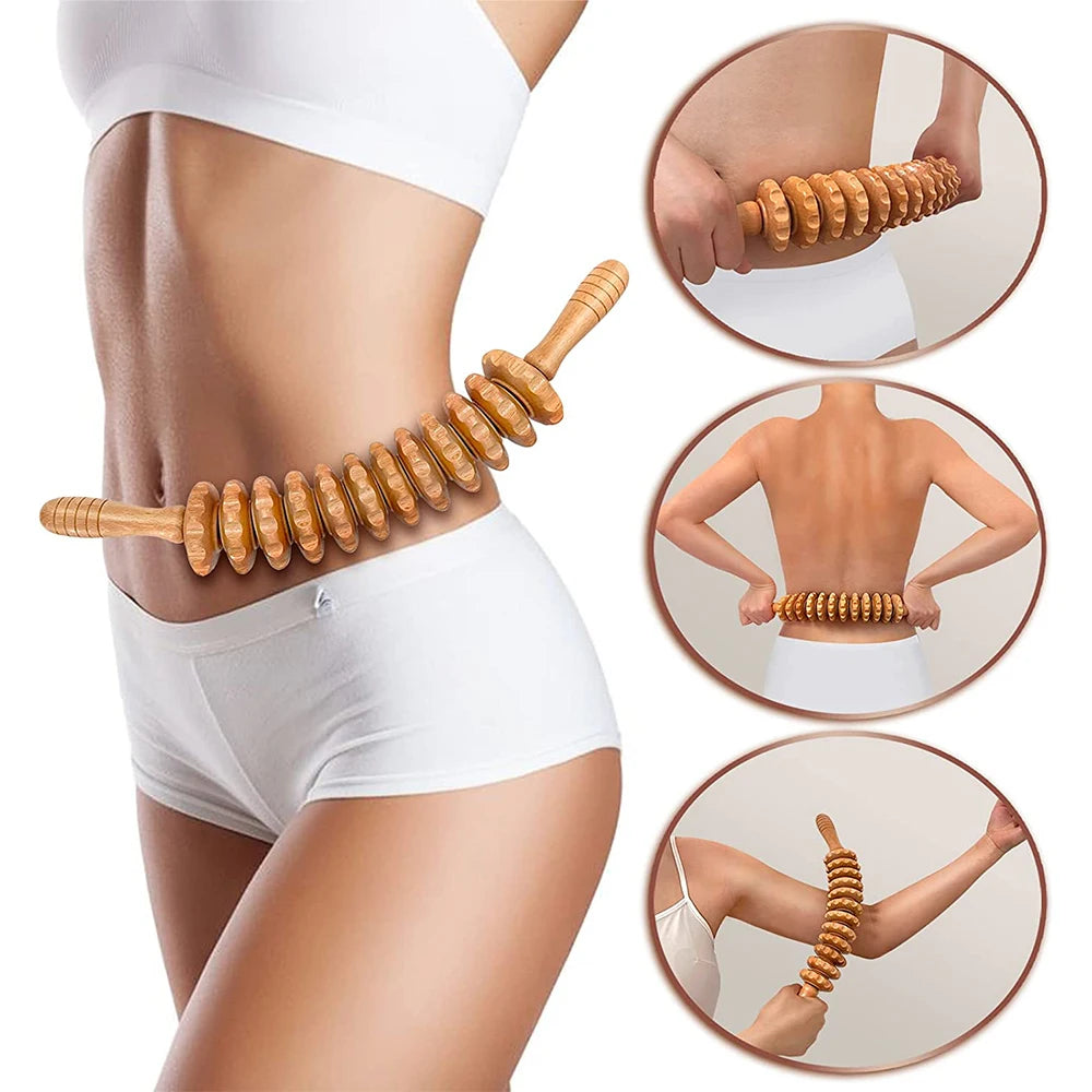 Rouleau de Massage en Bois