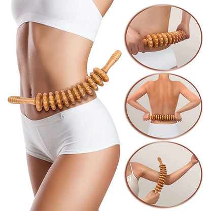 Rouleau de Massage en Bois