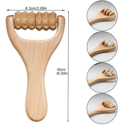 Rouleau en bois pour massage