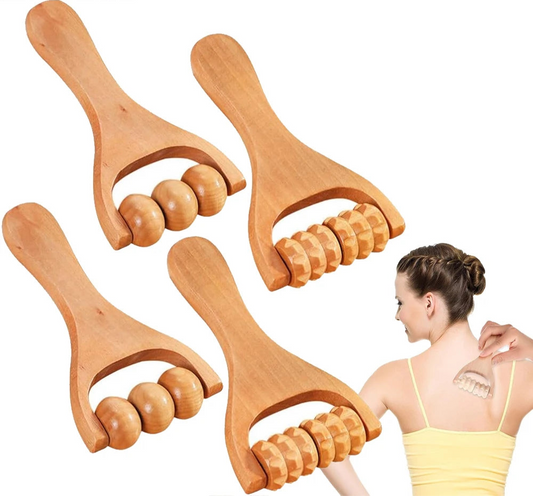 Rouleau en bois pour massage