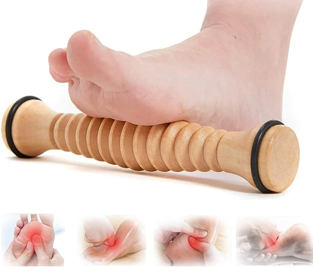 Rouleau de Massage en Bois pour Pieds