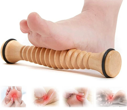 Rouleau de Massage en Bois pour Pieds