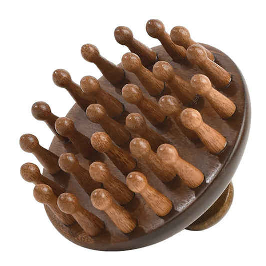 Peigne de Massage en Bois Multifonctionnel pour Cuir Chevelu et Guasha